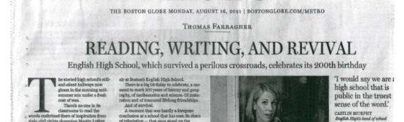 Reading, Writing and Revival. English High School Celebrates its Bicentennial