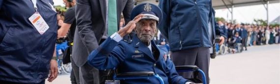 Enoch “Woody” Woodhouse EHS ’44, is Recognized by President Biden at D-Day 80th Anniversary Ceremonies in Normandy