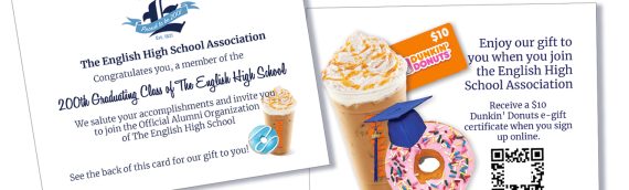 EHSA Makes A Sweet Offer to the Newest English High Alumni — and it worked!