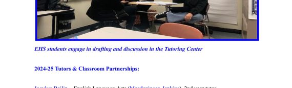 English High Alumni & Friends Tutoring Center, Annual Report – 2024-25